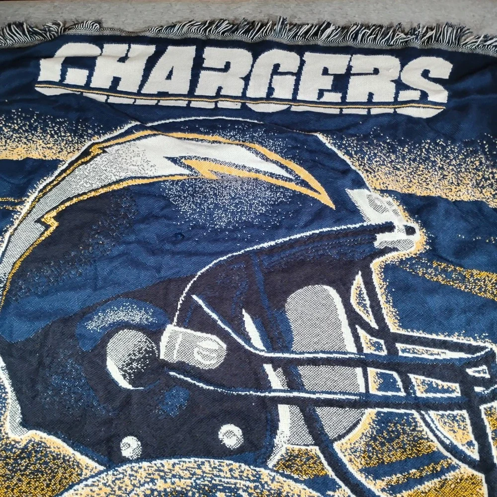 San Diego Chargers NFL Woven Tapestry Throw Blanket 44x56 The Northwest Company